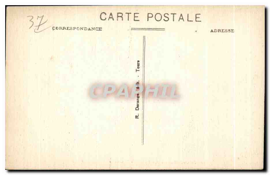 CPA Chenonceaux Le Chateau Le Chateau L avenue — Rückseite