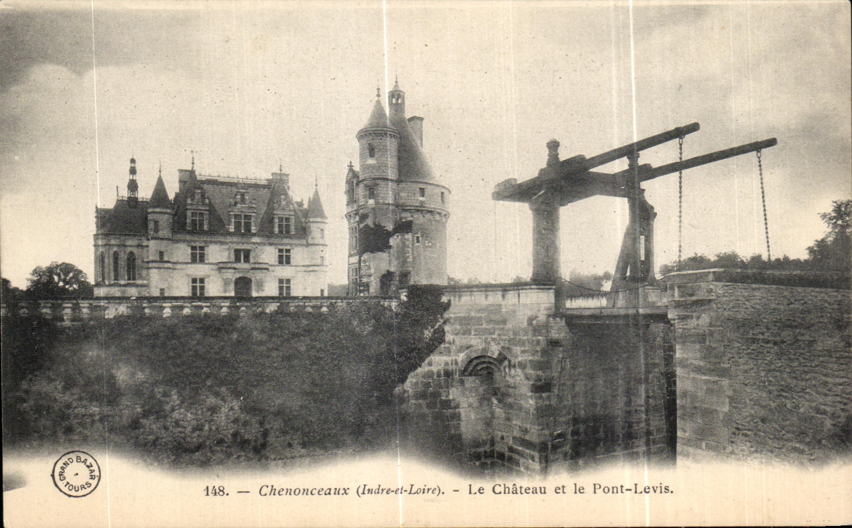 CPA Chenonceaux Le Chateau et le Pont Levis