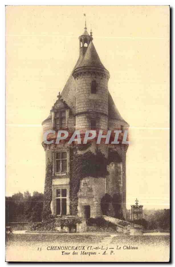 CPA Chenonceaux Le Chateau Tour des Marques