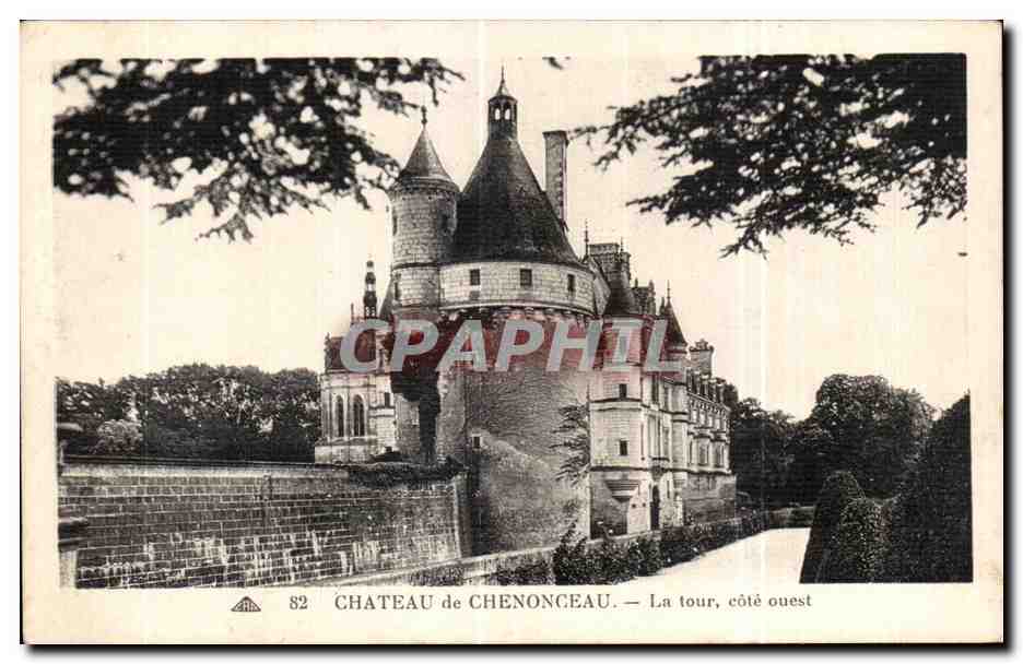 CPA Chenonceaux Le Chateau La Tour cote ouest
