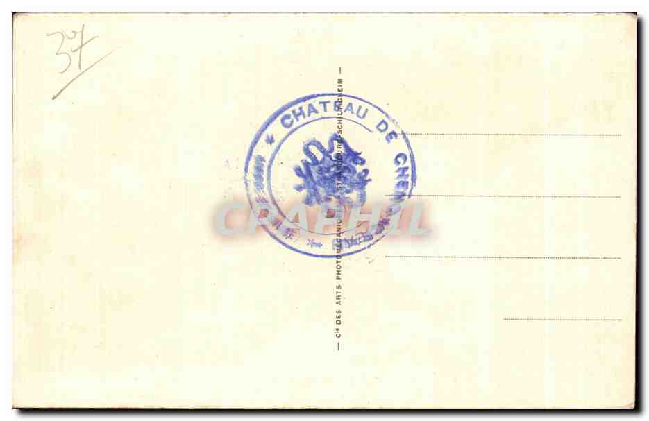 CPA Chenonceaux Le Chateau La Tour cote ouest — Rückseite