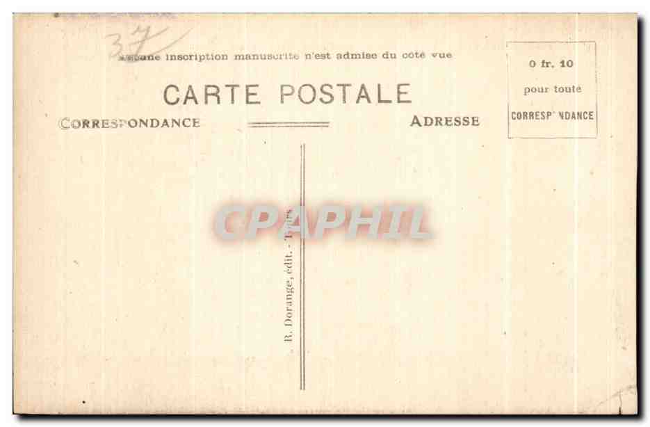 CPA Chenonceaux Le Chateau cote Nord Entree — Rückseite