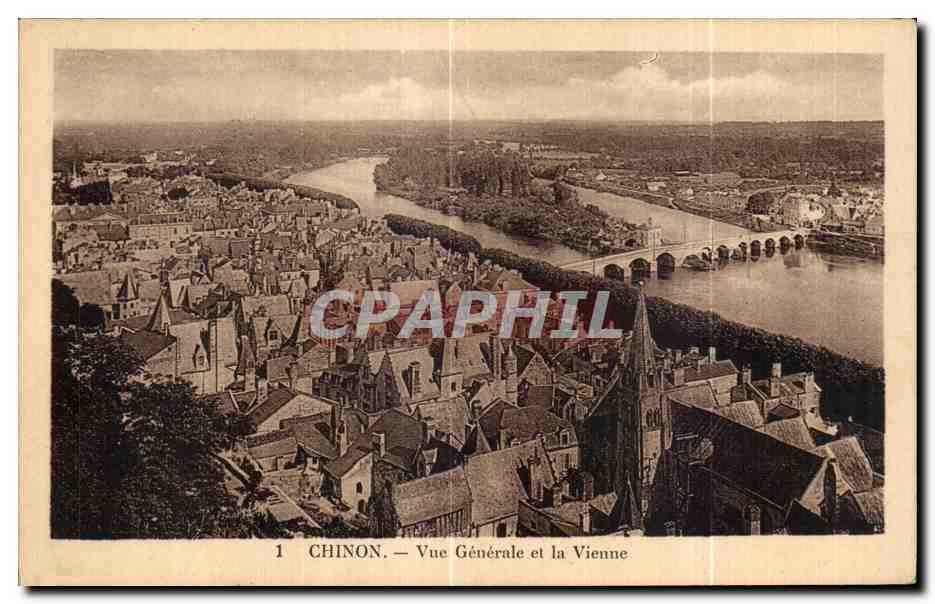 CPA Chinon Vue Generale et La Vienne