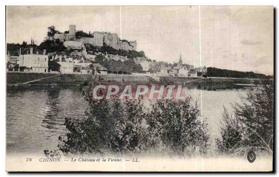 CPA Chinon Le Chateau et la Vienne