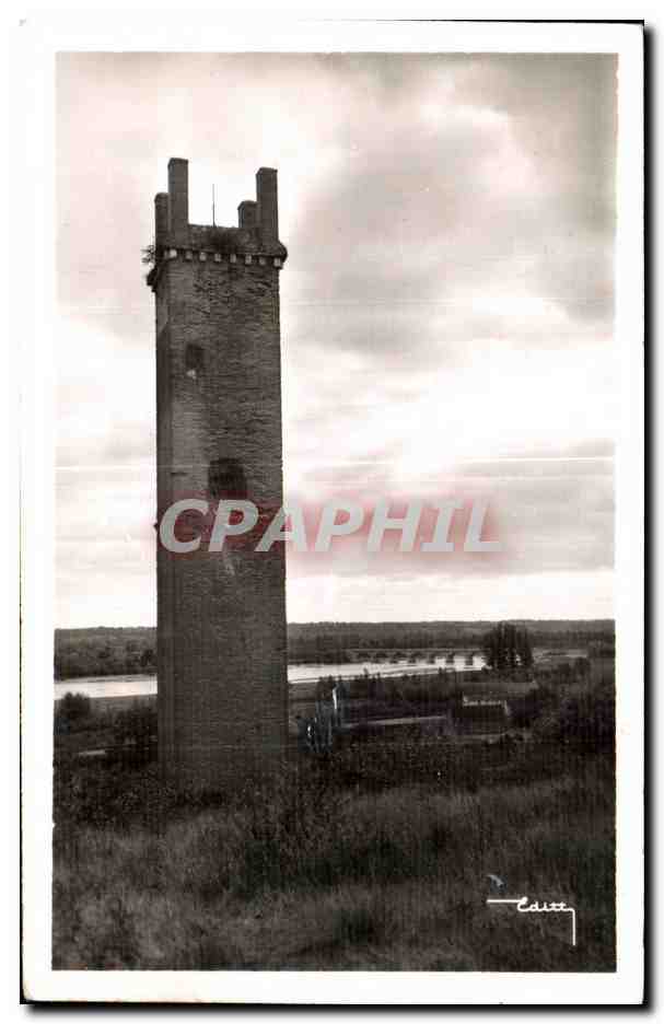 CPA Cinq Mars Ea Pile La Pile avee perspective sur la Loire et le Pont