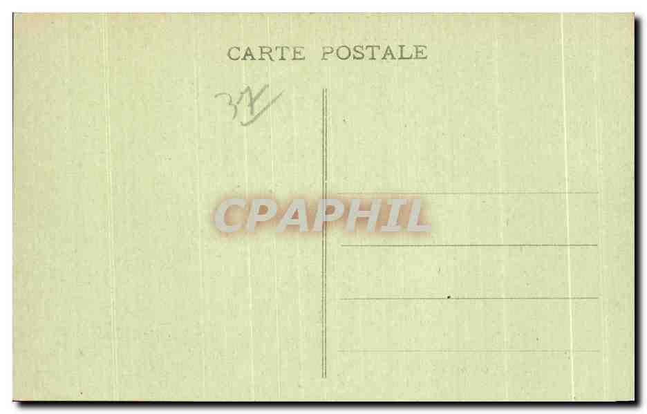 CPA Pont et Douves du Chateau feodal de Cinq Mars  — Rückseite