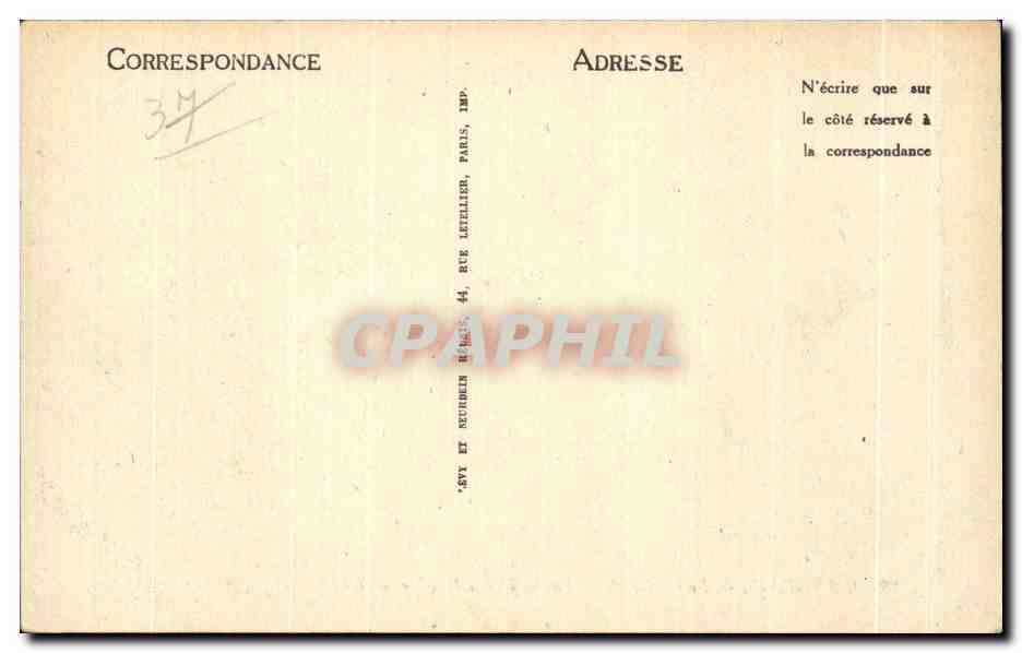 CPA Langeais Le Chateau Le Salle des Gardes — Verso