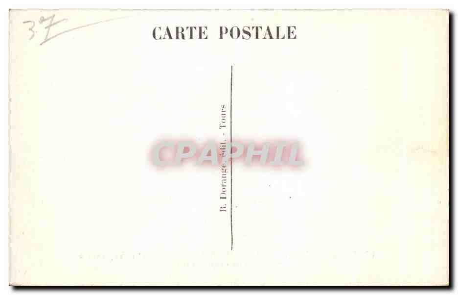 CPA Langeais Le Chateau Tapisserie Creation de I homme Adam — Rückseite