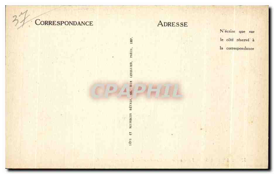 CPA Langeais Tapisserie Creation de I Homme Adam — Rückseite