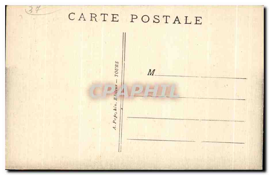 CPA Langeais La Chateau et I Eglise  — Rückseite
