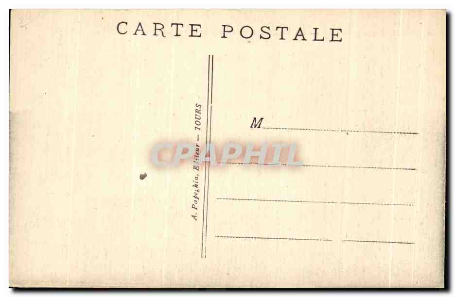 CPA Langeais Le Chateau I Eglise — Rückseite