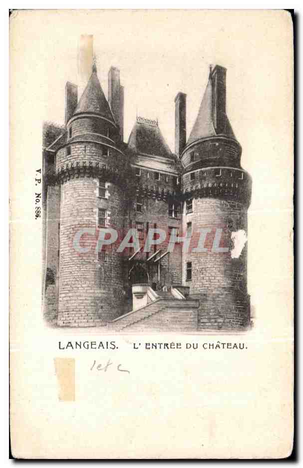 Langeais — Der Eingang zum Schloss — V.P. Nr. 884