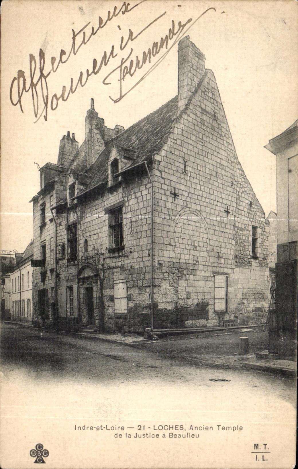 CPA Indre et Loire Loches Ancien Temple de la Justice a Beaulieu