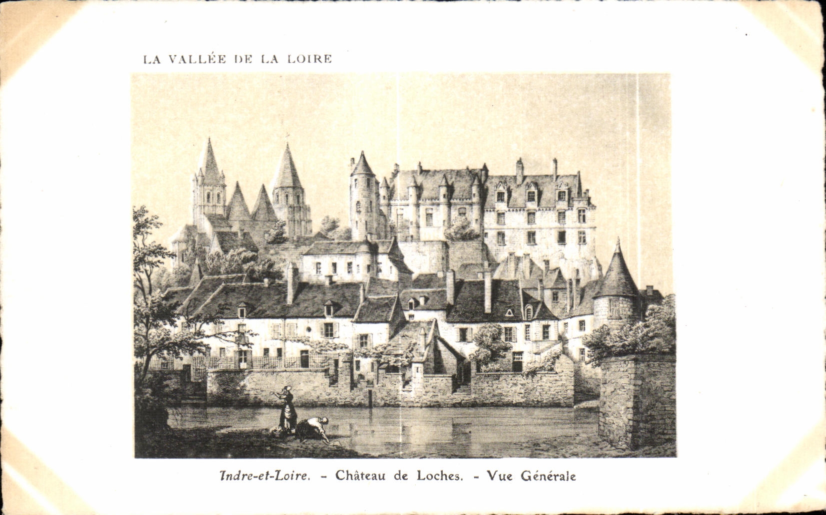 CPA Indre et Loire Chateau de Loches Vue Generale