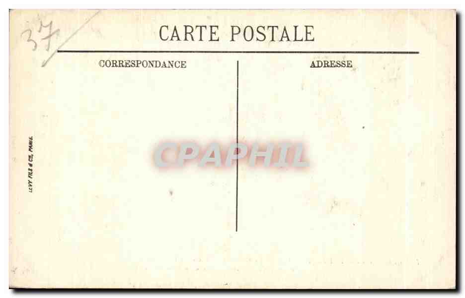 CPA Plessis Les Tours Le Chateau (Monument hislorique) Facade ouest Ancienne — Rückseite