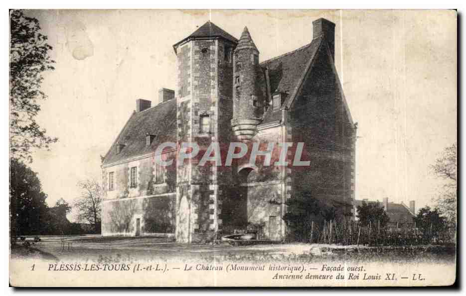 CPA Plessis Les Tours Le Chateau (Monument historique) Facade ouest