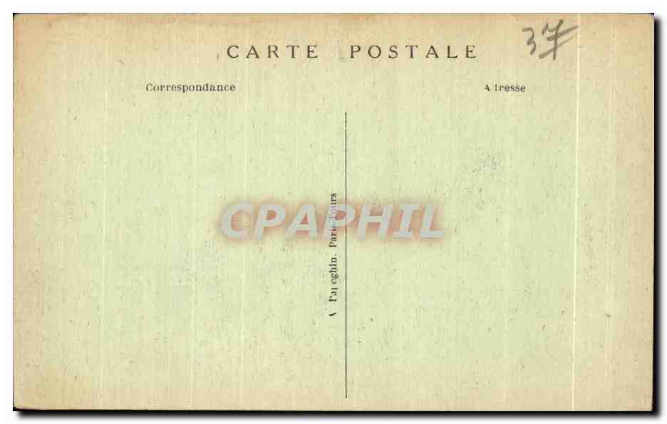CPA Plessis les Tours Le Chateau (Monument historique) habite autrefois par Louis — Rückseite