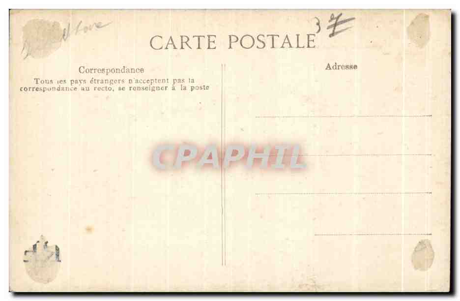 CPA Chateau de Plessis Les Tours Bati par Louis XI qui — Rückseite