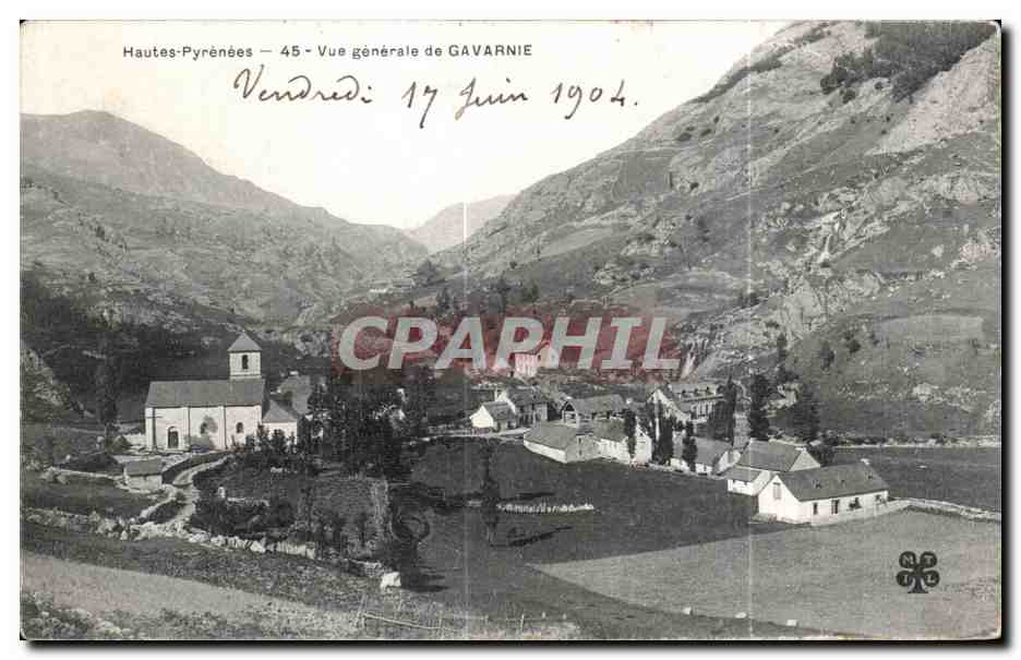 CPA Gavarnie Hautes Pyrenees Vue generale 