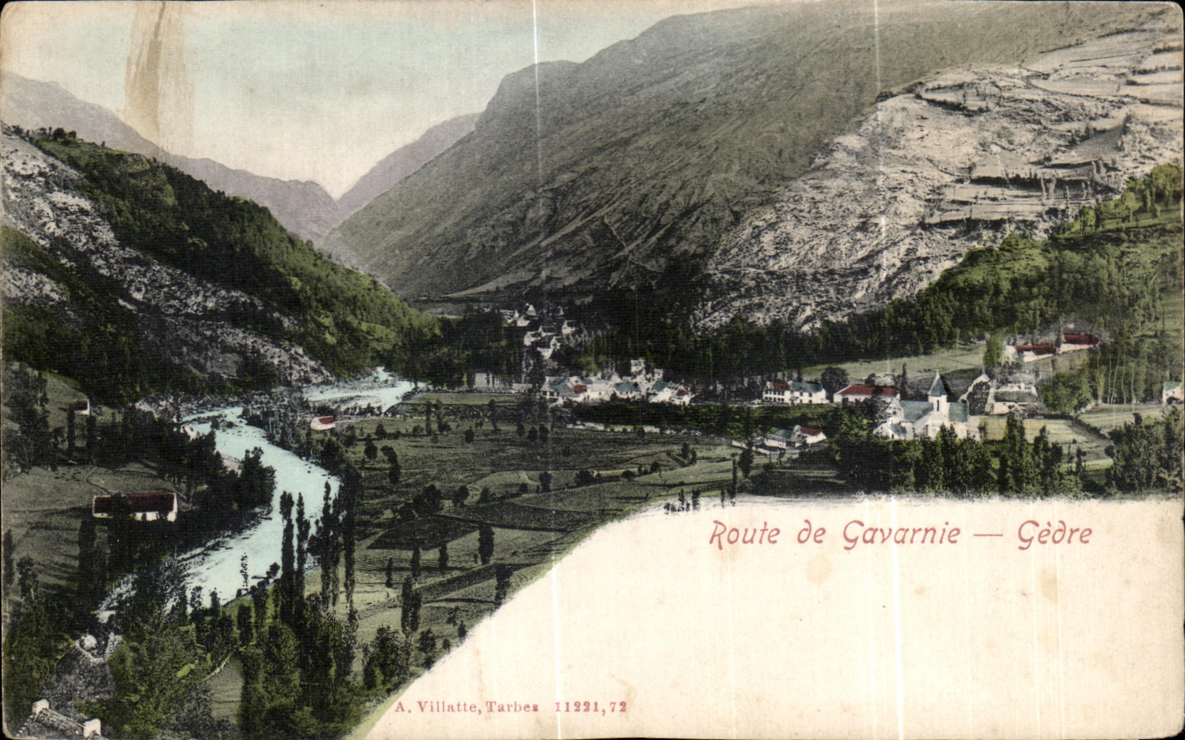 CPA Gavarnie Route Gedre 