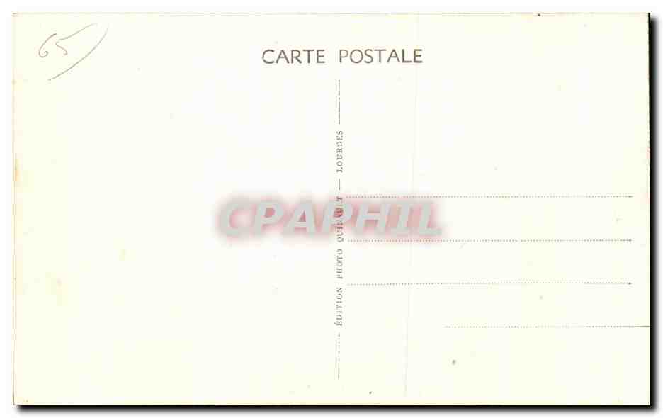CPA Gavarnie L Eglise — Verso