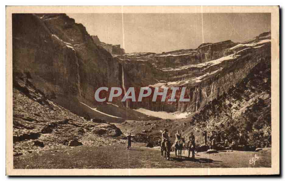 CPA Gavarnie Interieur et Sommets du Cirque