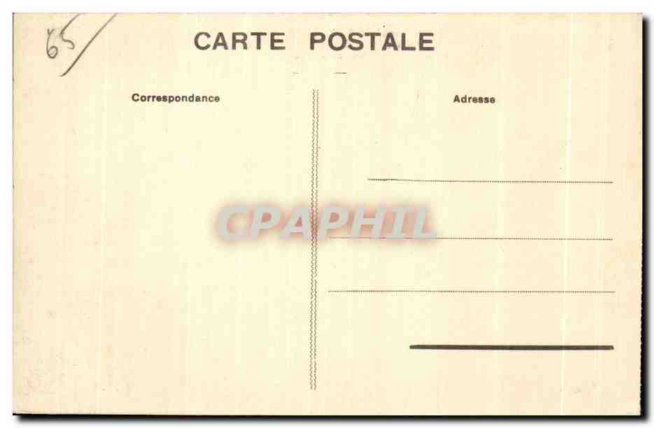 CPA Gavarnie Les Pyrenees Route de Luz a Gedre — Verso