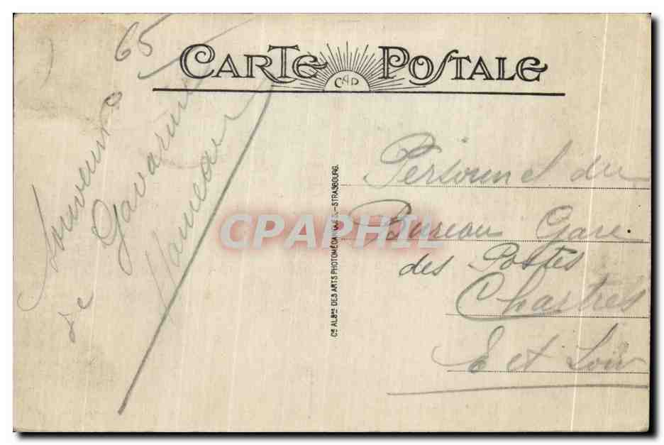 CPA Gavarnie Le Gave et Pic Secugniac — Verso
