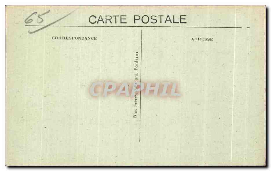 CPA Cauterets La Ferme et L Etablissement du Pelit St Sauveur — Verso