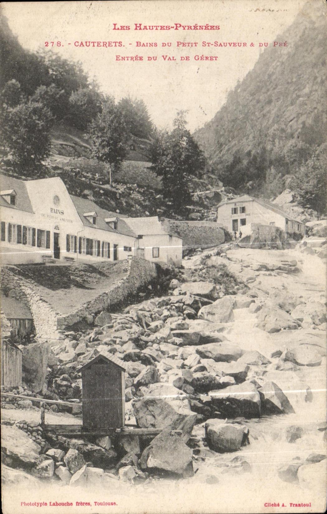 Cauterets - Entrée du Val de Géret - Bains du Petit St-Sauveur & du Pré