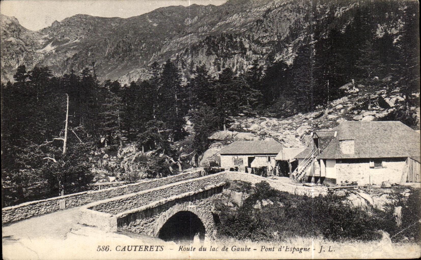 Cauterets — Route du lac de Gaube — Pont d'Espagne — J.L.