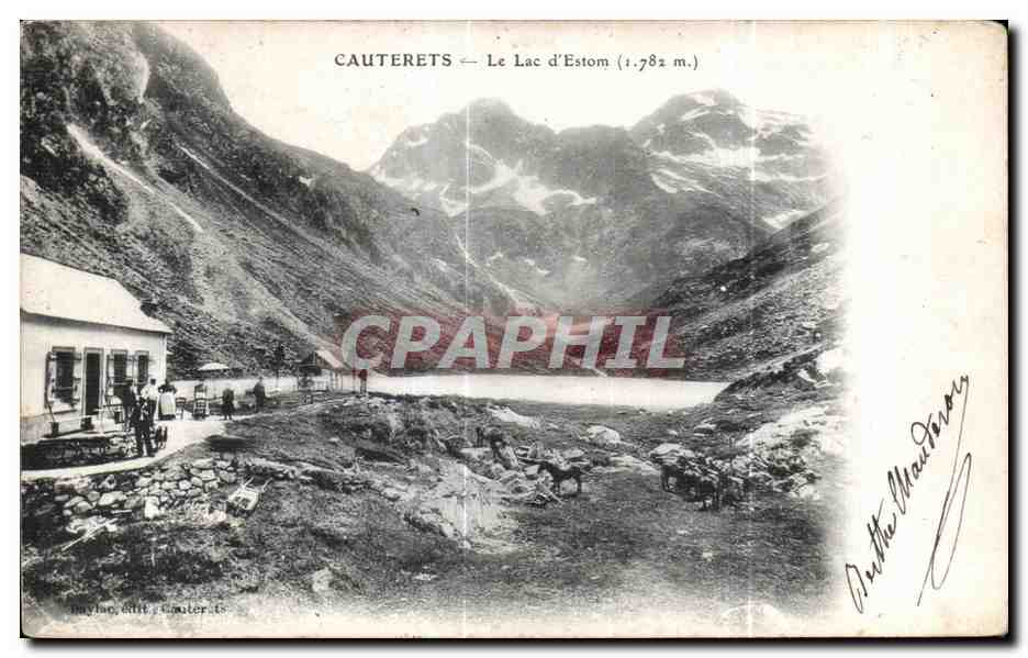 Cauterets — Le Lac d'Estom (1.782 m.) — Baylac, édit. Cauterets