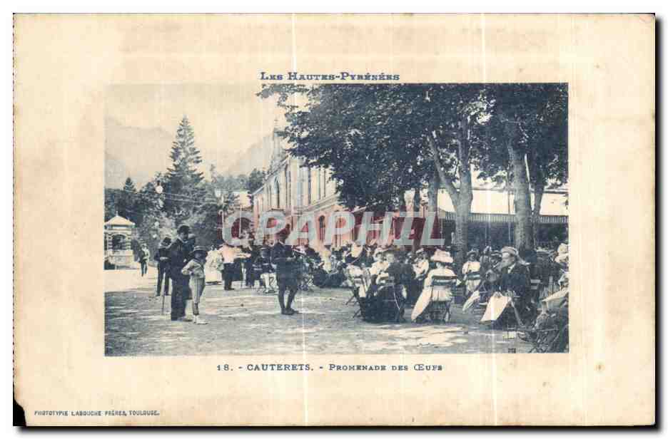 Cauterets - Promenade des Eufs — Les Hautes-Pyrénées — Phototypie Labouche, Toulouse, n°18