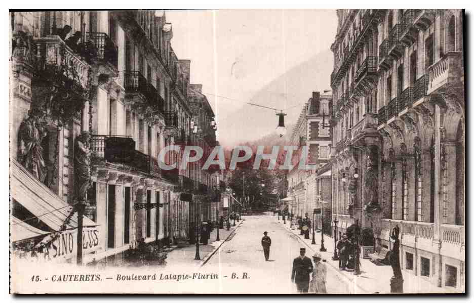 Cauterets — Boulevard Latapie-Flurin — Bloc frères Éditeurs, Bordeaux