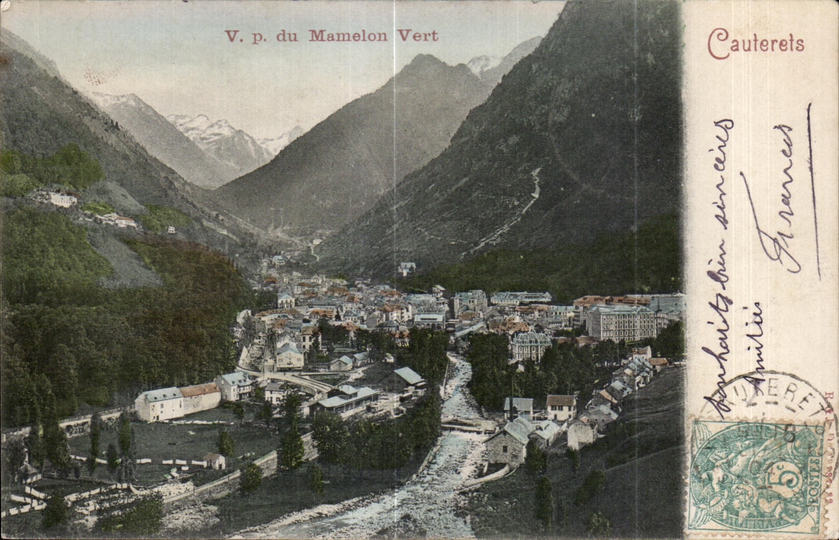 Vue du Mamelon Vert — Cauterets — éditeur non identifié, n° de série non visible