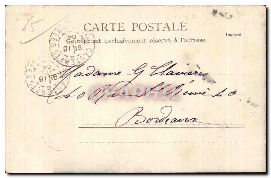 Vue du Mamelon Vert — Cauterets — éditeur non identifié, n° de série non visible — Reverso