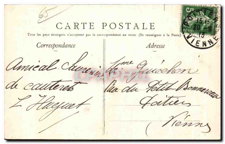 Cauterets - La Raillère — Pyrénées — Viron, phot-édit. Lourdes, n°47 — Rückseite