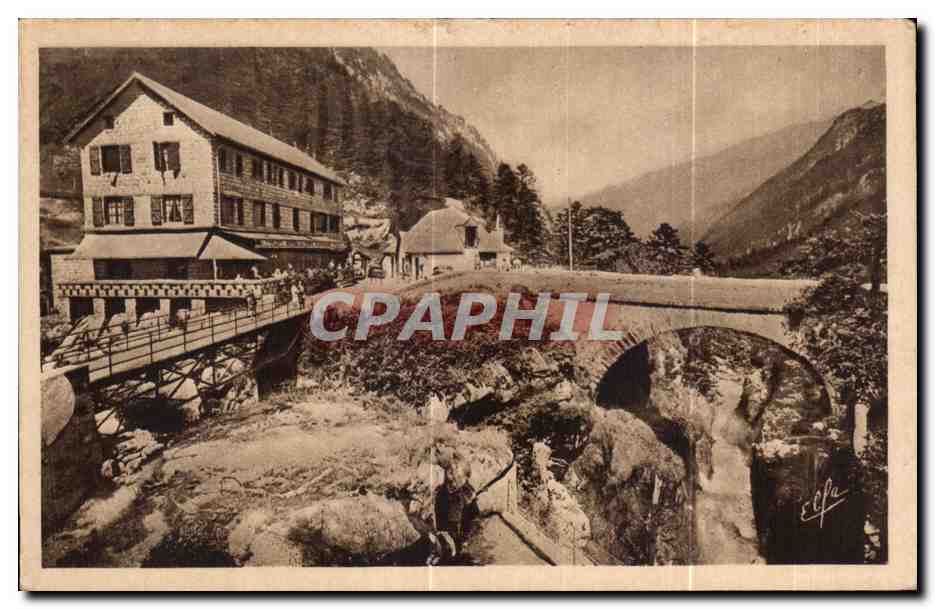 Hôtellerie du Pont d'Espagne — Cauterets (1.486 m.) — Editions Libbouche frères, Toulouse