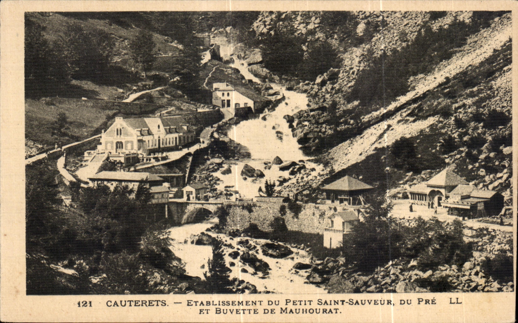 CPA Cauterets Etablissement du Petit SAint Sauveur Du Pre et buvette du Mauhourat 