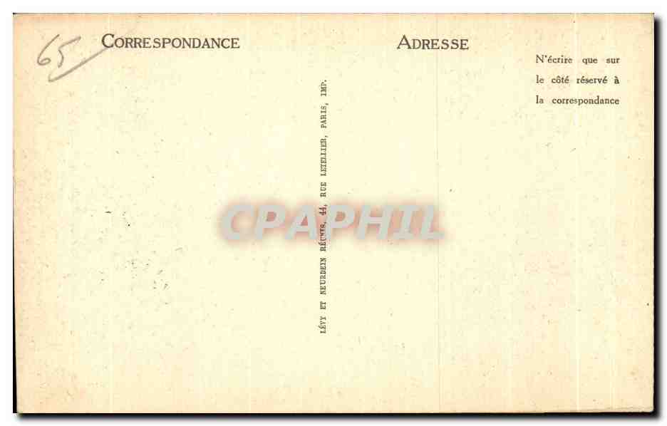CPA De Cauterets Etablissement De La Rallere — Verso