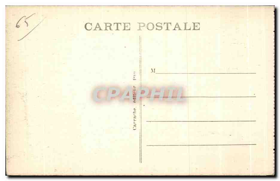 CPA Bareges Vue generale sur St Justin — Rückseite