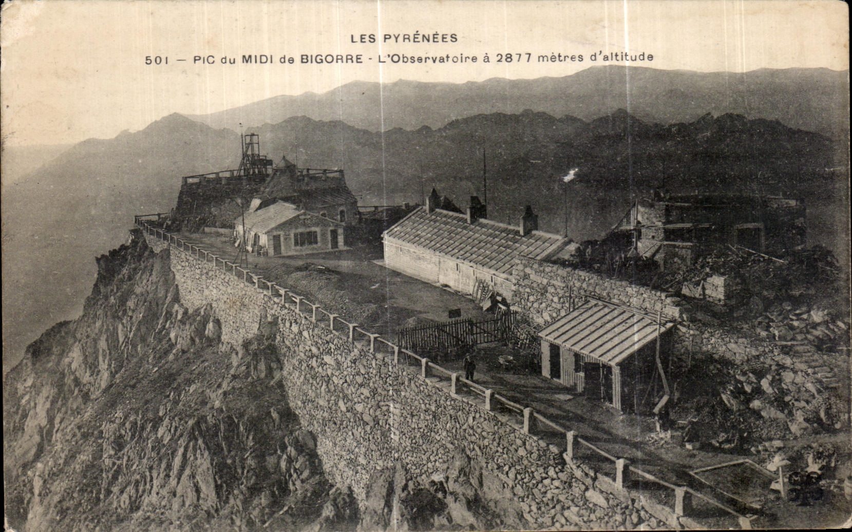 Pic du Midi de Bigorre — Das Observatorium auf 2877 Metern Höhe — Verlag: Les Pyrénées, n° 501