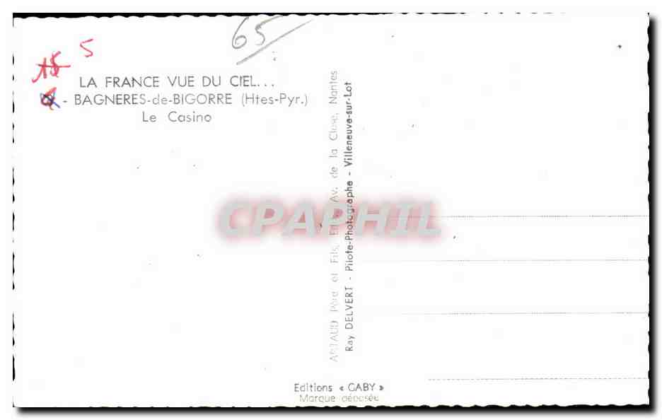 Bagnères-de-Bigorre — Le Casino — Éditions Gaby, Nantes — Reverso