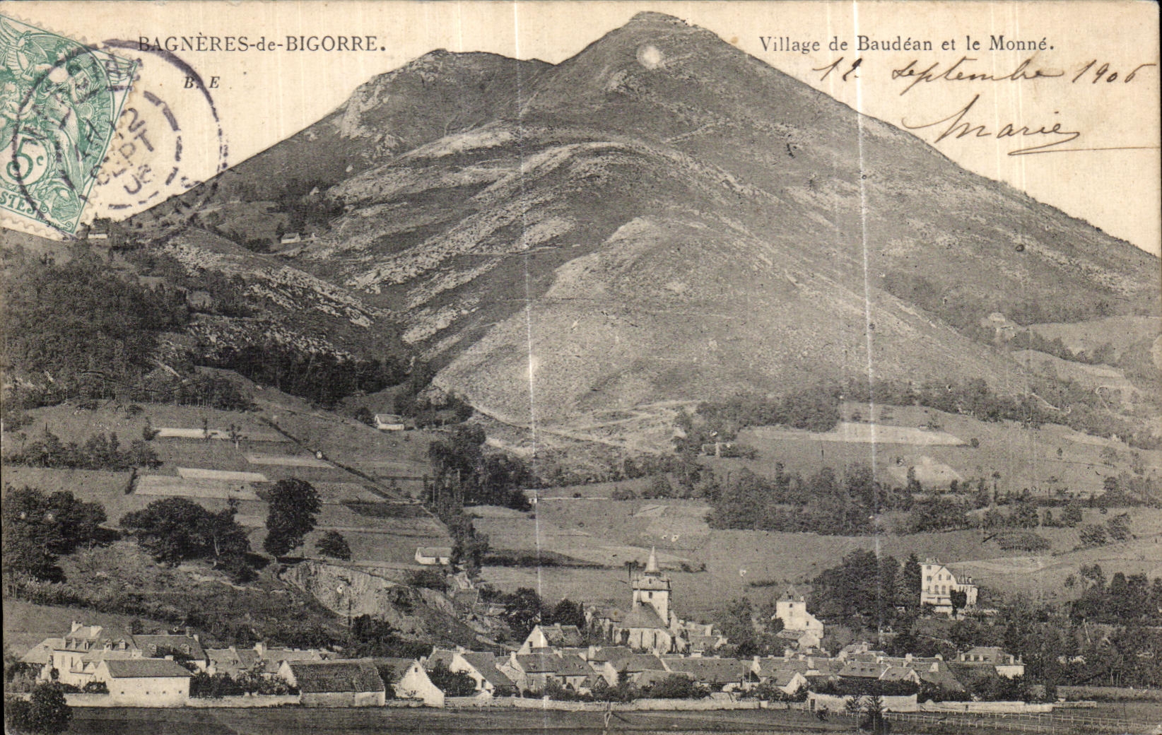 Village de Baudéan et le Monné — Bagnères-de-Bigorre — éditeur non visible