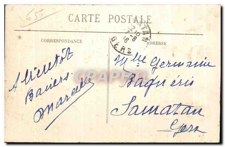 Bagnères-de-Bigorre - Vue Gindre prise de la Route de Capcarn - BS - 3394 — Rückseite