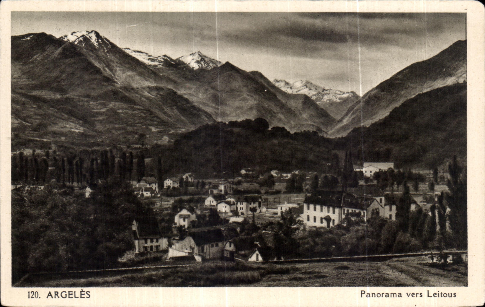 Argelès — Panorama vers Leitous — éditeur inconnu, n° 120