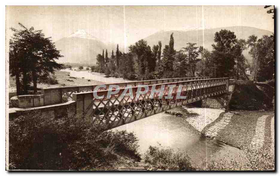 Pont de Tillos à Argelès — Le Gave, au fond, Le Viscos — Labouche Frères, Toulouse