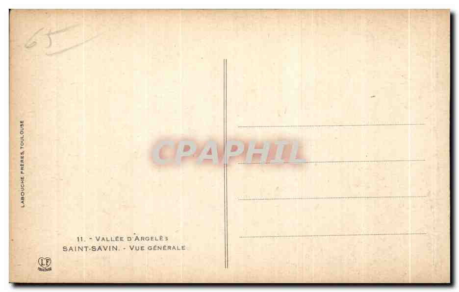 CPA Vallee D Argeles Saint Savin Vue Generale — Reverso