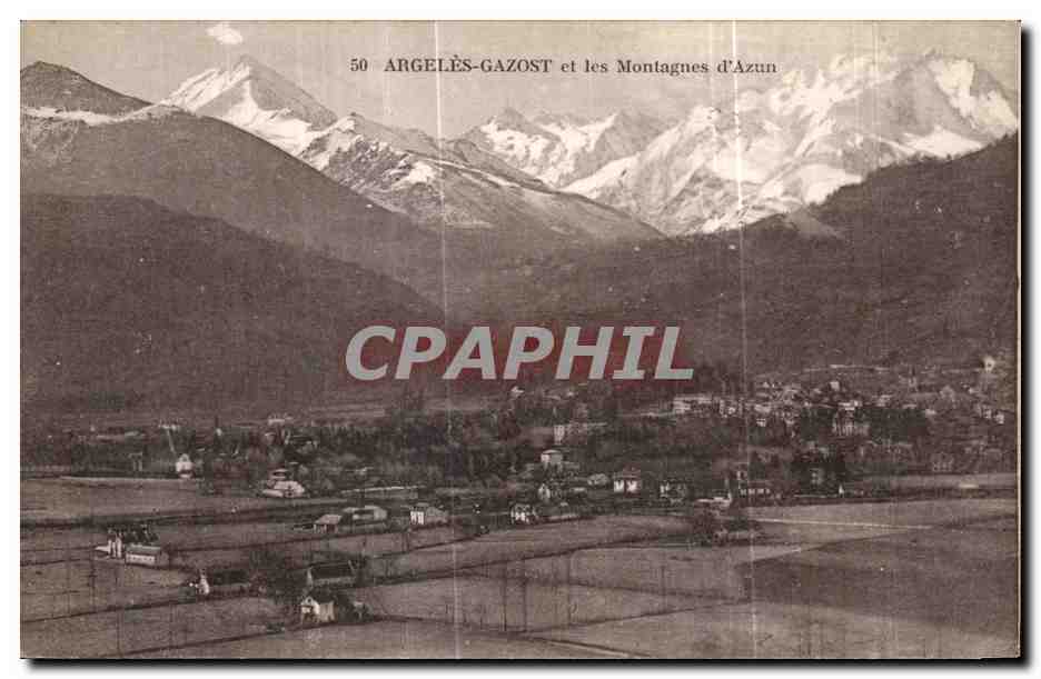 CPA Argeles Gazost et les Montagnes d Azun