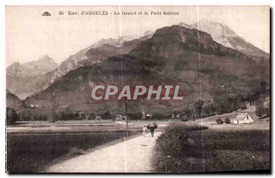 Env. d'ARGELÈS - Le Grand et le Petit Gabizo — CPA PHIL n°85